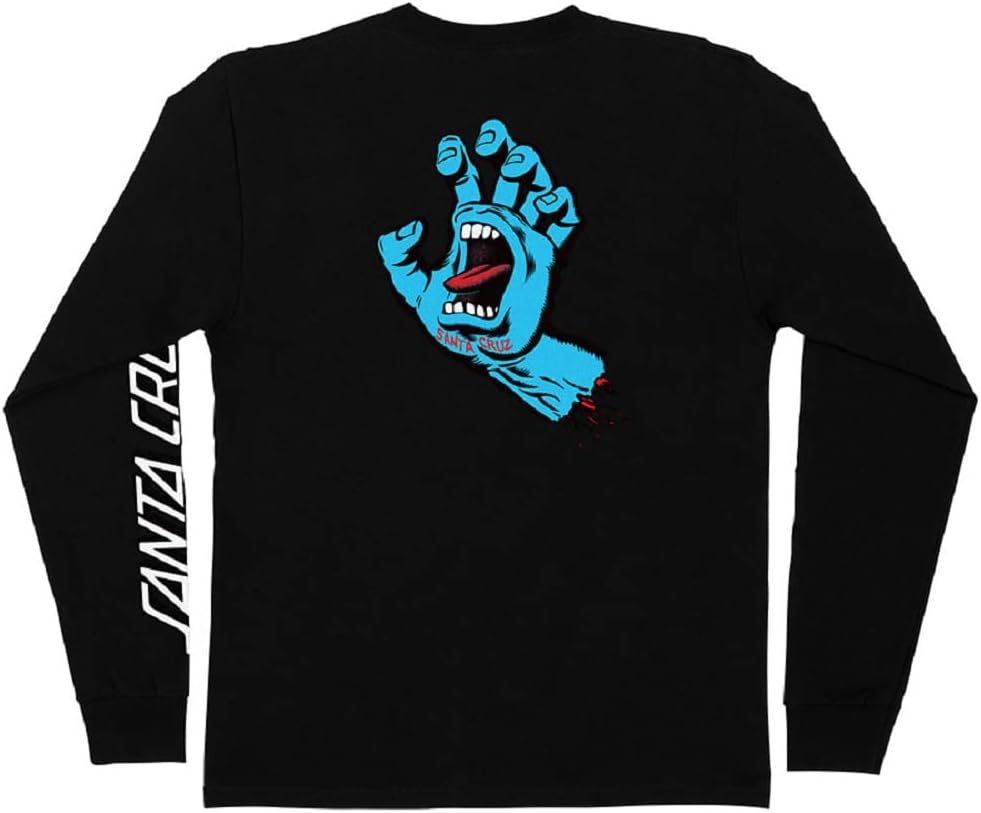 SANTA CRUZ Men's Long Sleeve T-Shirt Screaming Hand Skate L/S T-Shirt - Image 2