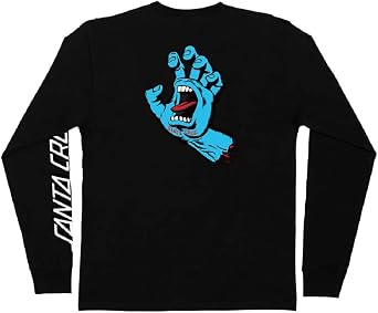 SANTA CRUZ Men's Long Sleeve T-Shirt Screaming Hand Skate L/S T-Shirt