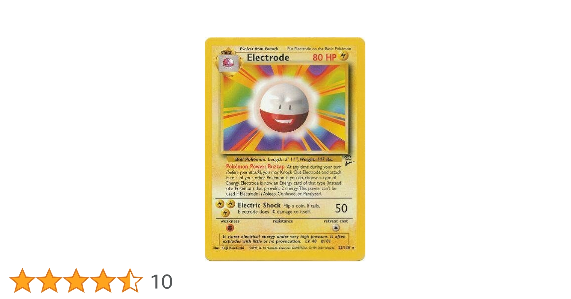Pokemon - Electrode (25) - Base Set 2 : Amazon.it: Giochi e