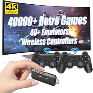 Retro-Gaming-Konsole, Retro-Spielekonsole, Konsole, Retro-HDMI-Konsole, 4K, mit TV, Spielsets, Gamebox, Strategiespiel