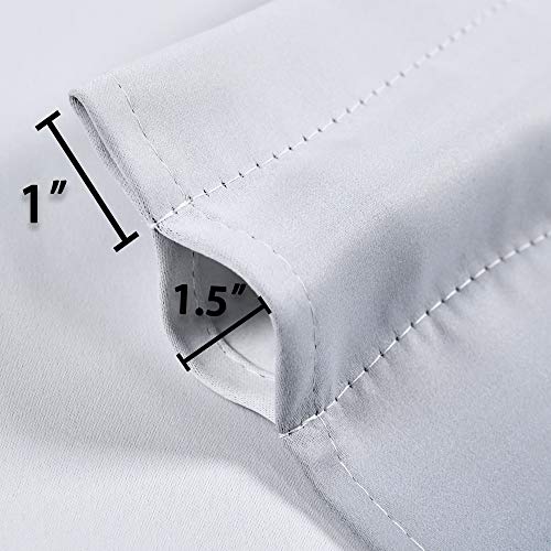 Seeglee Ombre Blackout Waterproof Curtain Valance For Kitchen Window Above Sink - Small Window Valance For Bathroom Small Windows (Black,30 W X 14 Inch Length,1 Panel) #TOP3