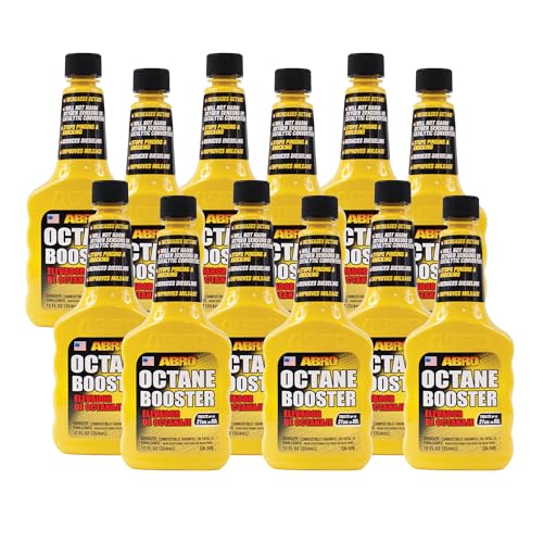 ABRO Octane Booster, 12 oz., Fuel Intake System Cleaner, Enhances