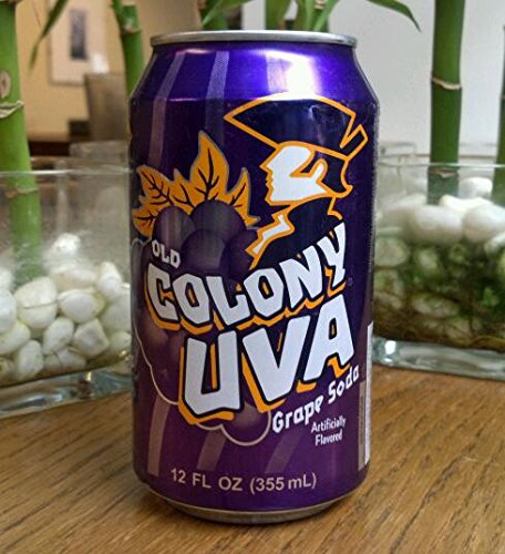 Old Colony Uva - Puerto Rico's Favorite Grape Flavored Soda - 12 Oz Cans - 8 Pack #TOP2