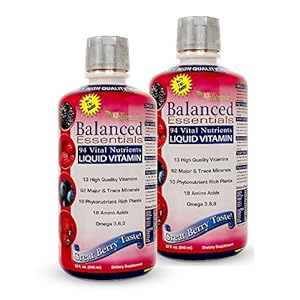Wellgenix Balanced Essentials Plus New Formula – Berry Flavor 32oz (Pack of 2) – Liquid Vitamin – Complete Multivitamin Supplement – Immune Boosting & Overall Health – Adults, Kids, Toddlers