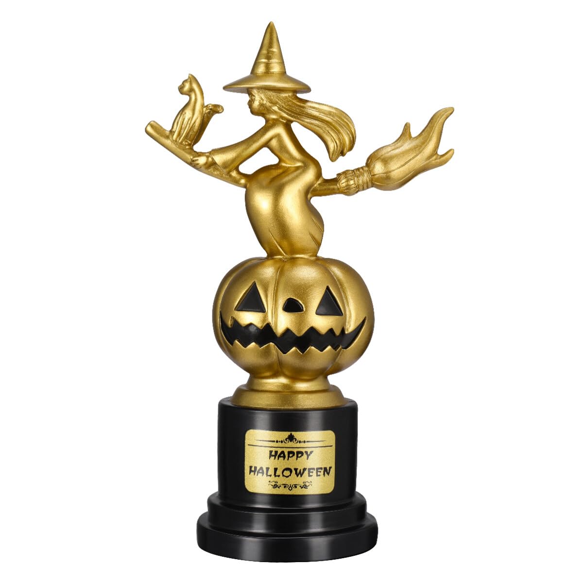NUOBESTY Trofeum Z Dyni Czarownicy Trofeum Z Okazji Halloween Złote Trofeum Nagroda Za Najlepszy Kostium Trofeum Zwycięzcy Nagród Imprezie Cosplay