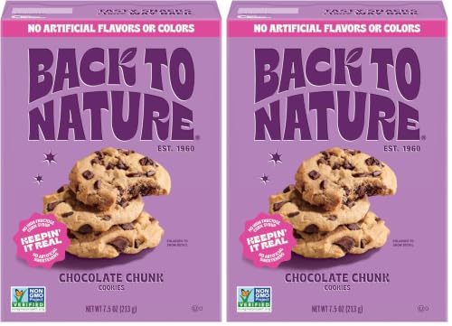 Image of Back To Nature, Cookies Chocolate Chunk, 7.5 Ounce (Pack of 2)