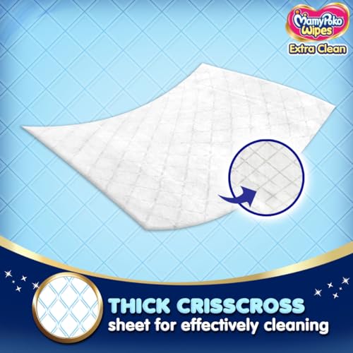 MamyPoko Extra clean Baby Wipes, 72 Sheets