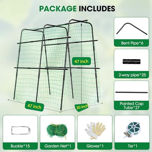 Treillis pour concombres rigide arche de croissance 120cm