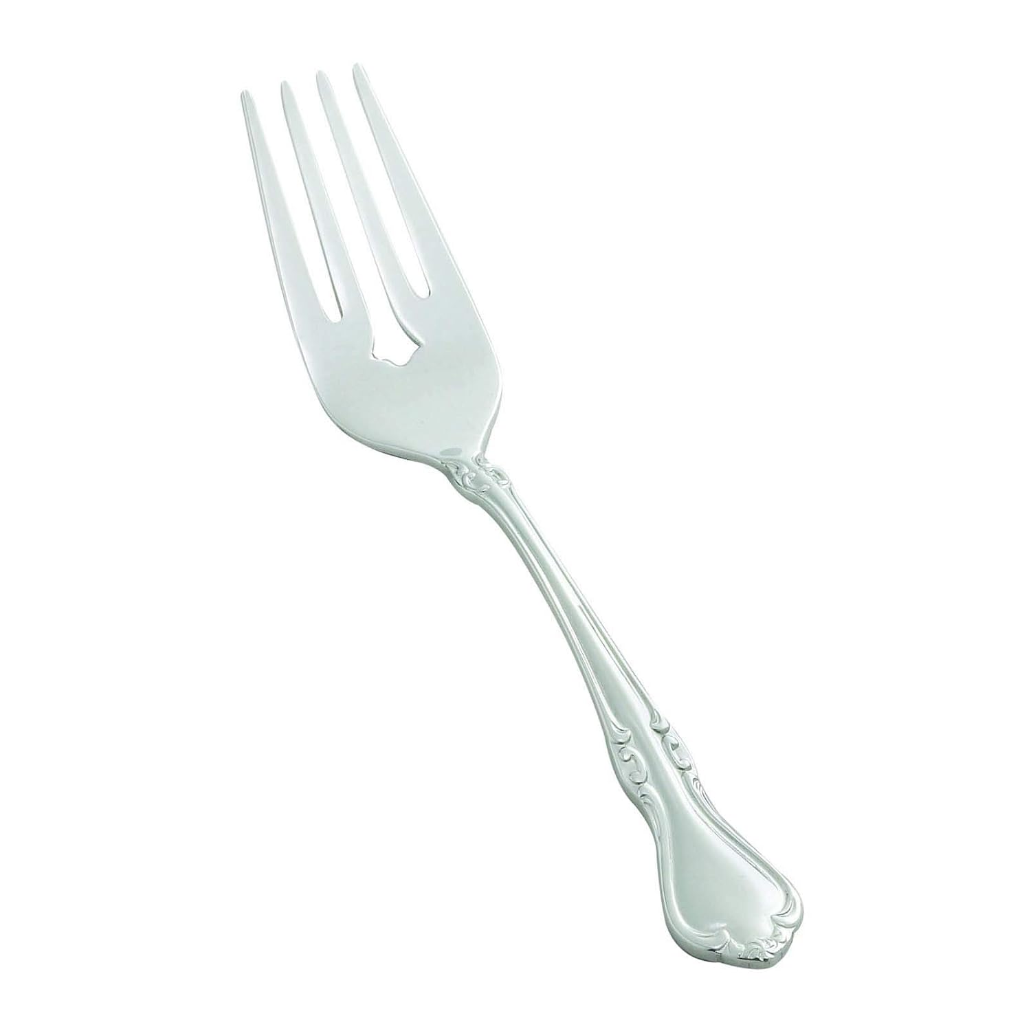 Winco Chantelle Stainless-Steel Salad Fork, Extra Heavyweight, 6.25" (12 Pack)