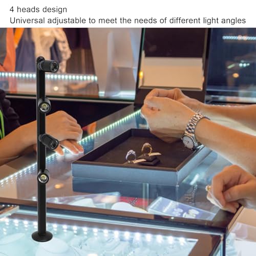 Luz para exhibición de joyas en vitrinas con diseño de pie 5