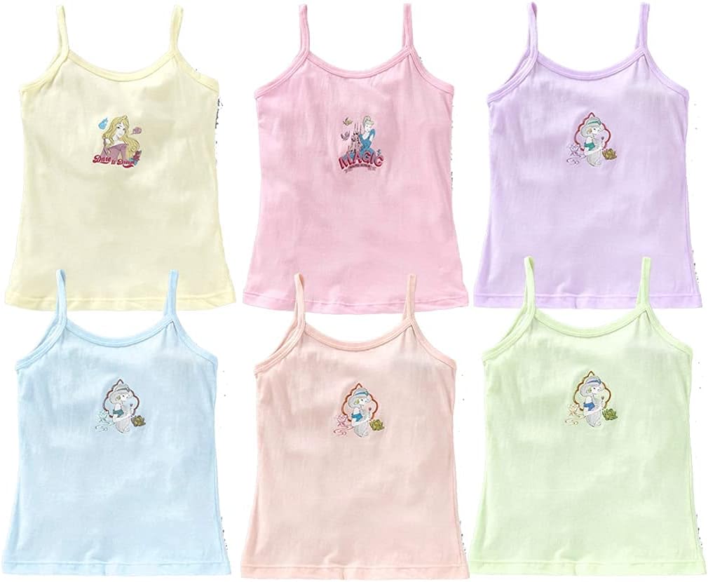 KIKE New Born Baby Pure Cotton Printed Regular Fit Sando Innerwear Baniyan Kids Vest Infants Sleeveless Undershirts for Cute Boys Girls 0-24 Months Pack of 6
