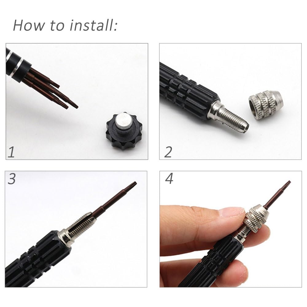 Amazon.com: P2 Pentalobe PH000 Phillips T5 T6 Torx Screwdriver Bits Set with Handle for Mobile Phone Laptop Eyeglass Repair Tool Kit : Tools & Home Improvement