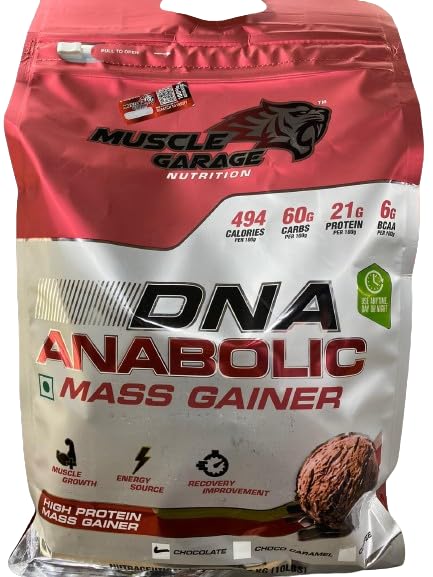 Muscle Garage DNA Anabolic Mass Gainer | 4.5 kg | Chocolate