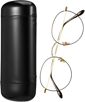 Holibanna Glasses Case Metal Pocket Eyeglasses Box Thin Hard Shell
