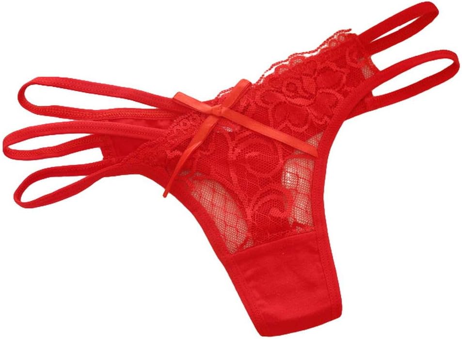 Women Underwear Irregular Lace Plus Size T Back Thong B19