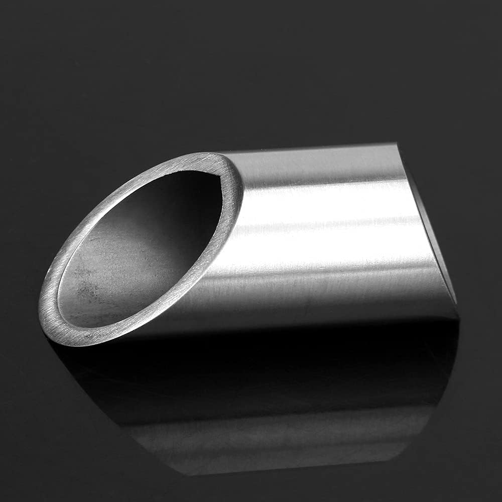 Alnicov Guitar Slide,Guitar Steel Finger Slide Bar,for Electric Guitar Accessories