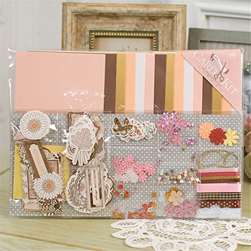 Gigicloud Diy Greeting Card Making Kit Handmade Greeting Card Material Pack Colored Paper Card Craft Kit Folded Cards And Matching Envelopes For Girls Boys #TOP1