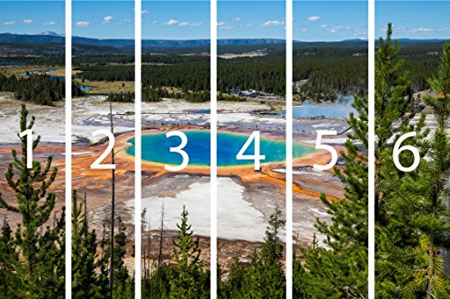Photo Wall Mural Grand Prismatic Spring Yellowstone National Park Usa Wall Art Decor Photo Wallpaper Poster Print #TOP2