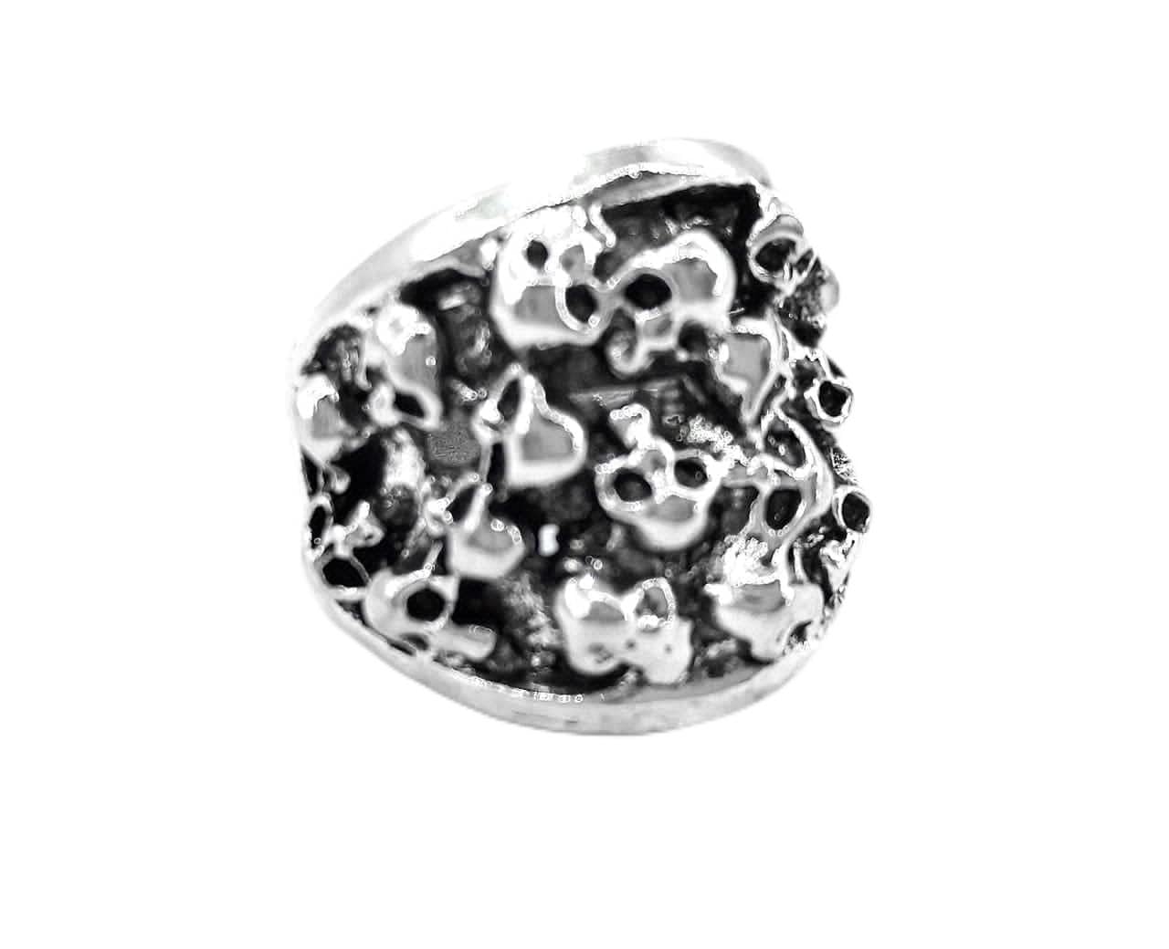 Black Colour Lion Head Ring For Bikers Unisex-image-32