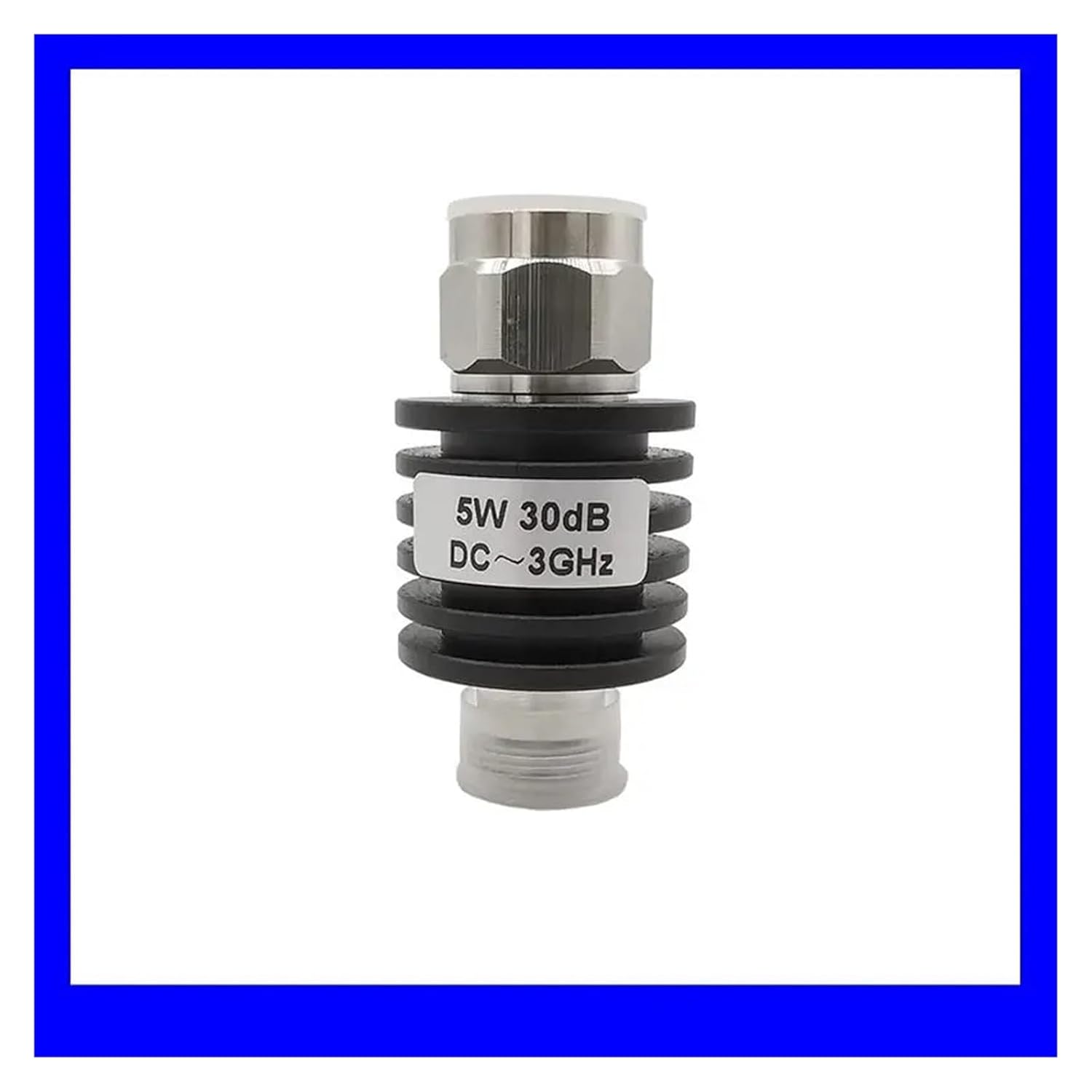5W N Attenuator DC-3GHz/4GHz 1/2/3/5/6/10/15/20/30dB/40dB N Male to Female Coaxial Power Connector Male to Female 50ohm(15db,3G)