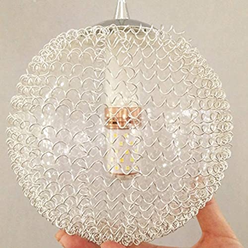 Lustre salon moderne dimmable avec 8 suspensions en verre transparent - 2