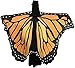 Halloween Butterfly Wings Costume for Women Girls Printed Moth Cape Shawl Wrap Moth Butterfly Cloak(Yellow)