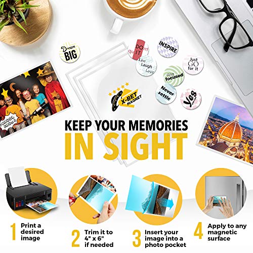 Magnetic Picture Frames - Picture Magnets For Refrigerator - Magnetic Picture Frame Set - Magnet Photo Frames For Fridge - Magnetic Photo Pockets #TOP4