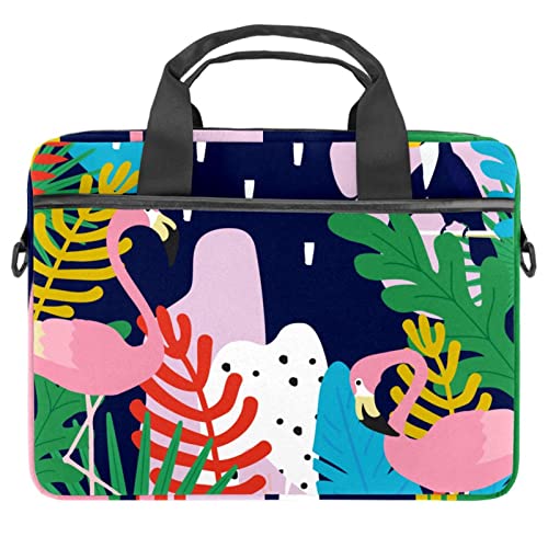 Sac ordinateur 13-14 pouces motif flamant rose tropical étanche