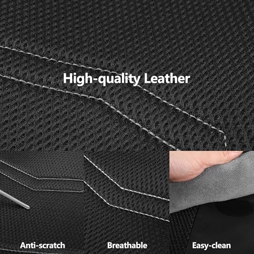 Image of HChengkikz Front Car Seat Cover, Breathable and Sporty (Black + Gray)