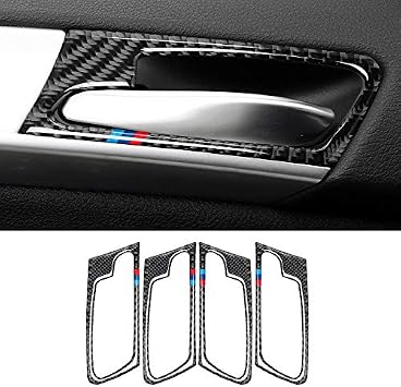 GZXinWei Carbon Fiber Car Interior Door Handle Cover Trim Door Bowl Stickers Decoration