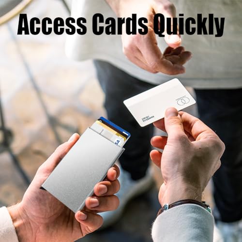 Image of FurArt Slim Minimalist Wallet RFID Credit Card Holder for Men | slim minimalist compact rfid id window thin