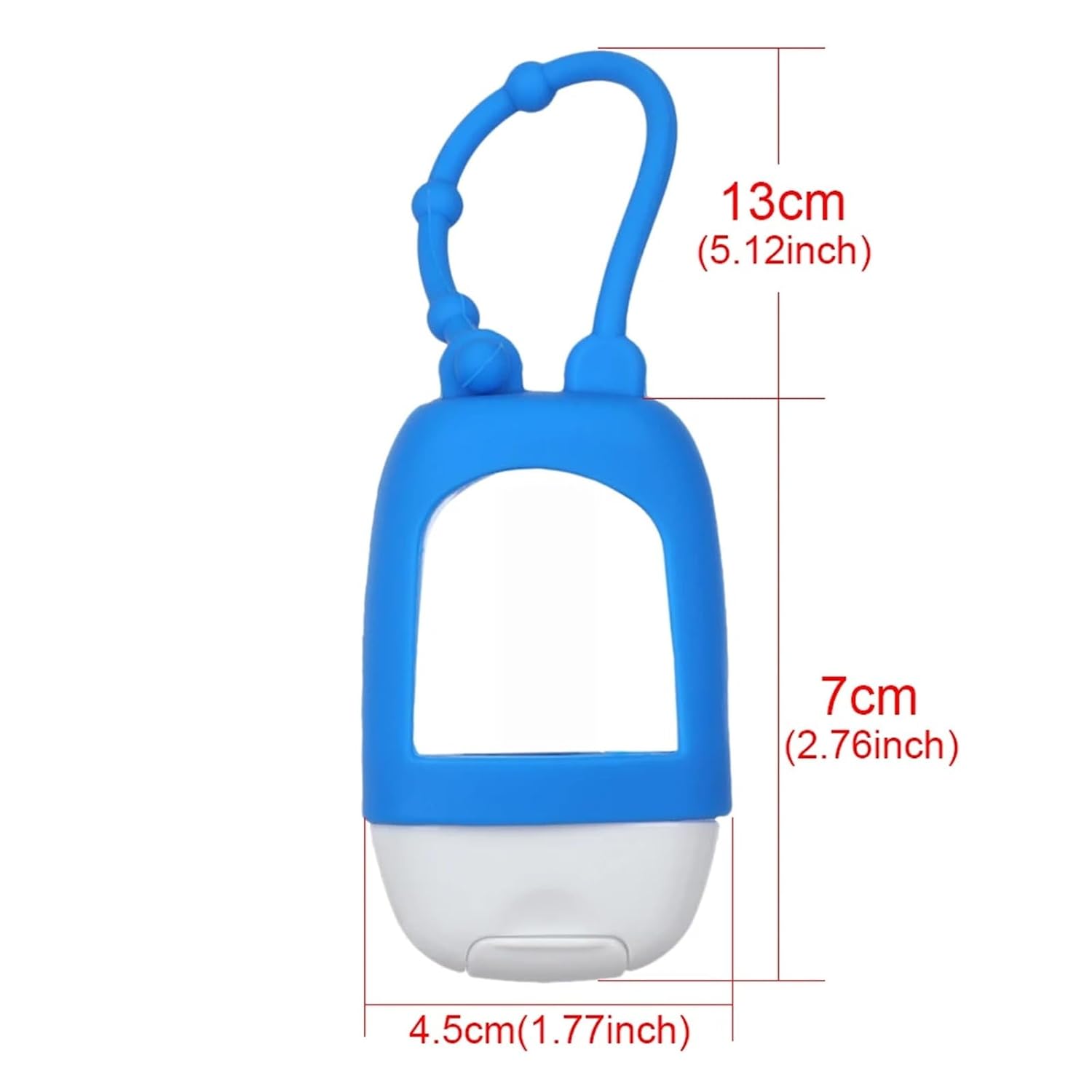 Hand Sanitizer Keychain 20PCS Portable Silicone Hand Sanitizer Bottles - Keychain, Reusable(Green)