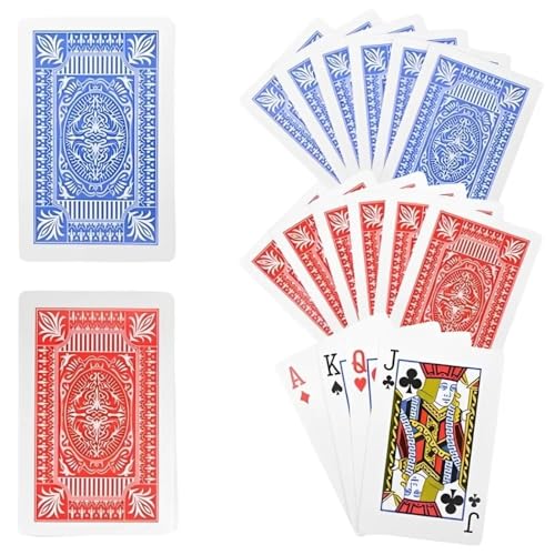 Rhode Island Novelty 12 Decks of Economy Playing Cards Red/Blue/White, 2.25' x 3.5'