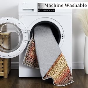 Braided Print Area Rug Washable Rug 4×6 Boho Rug Aesthetic Carpet Modern Geometric Rug Bohemian Floor Cover Distressed Throw Rugs for Living Room Bedroom Nursery Kitchen Red