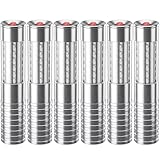 Bengalas LED estroboscópicas para servicio de botellas, luz recargable, luz de mano lámpara luminosa LED fluorescente para discotecas karaoke bodas fiestas suministros de actividades (6, Silver)