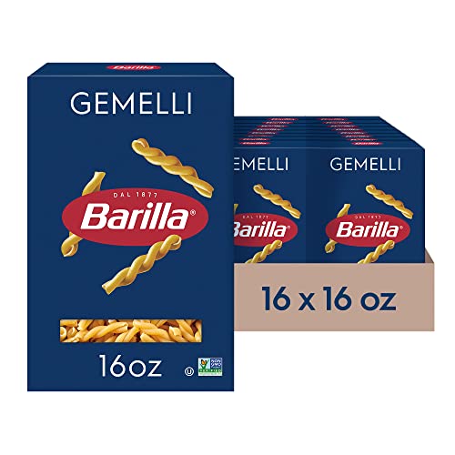 Barilla Gemelli Pasta, 16 oz. Box (Pack of 16) - Non-GMO Pasta Ma...