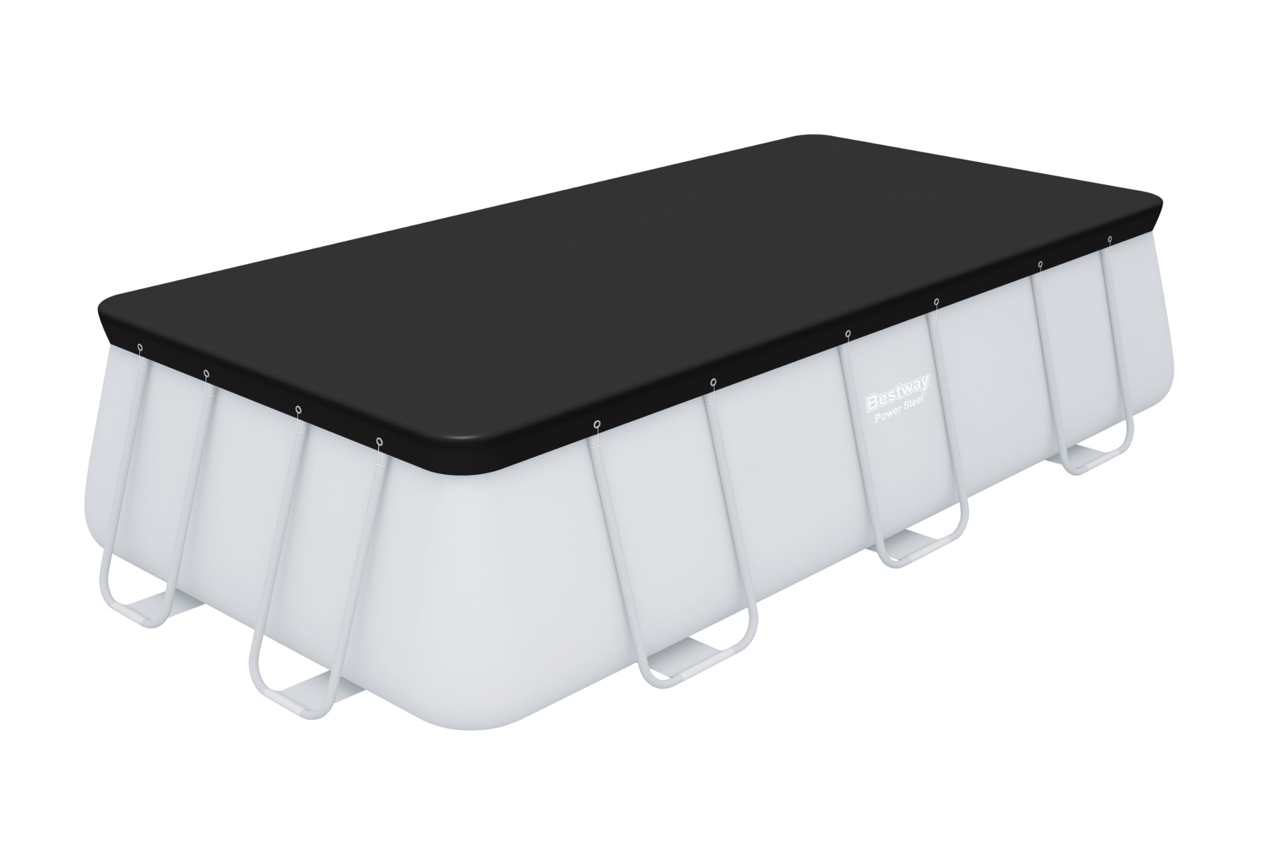 BESTWAY Cobertor de Invierno Rectangular 396x185 cm para Piscinas Rectangulares de 412x201 cm o 404x201 cm Negro