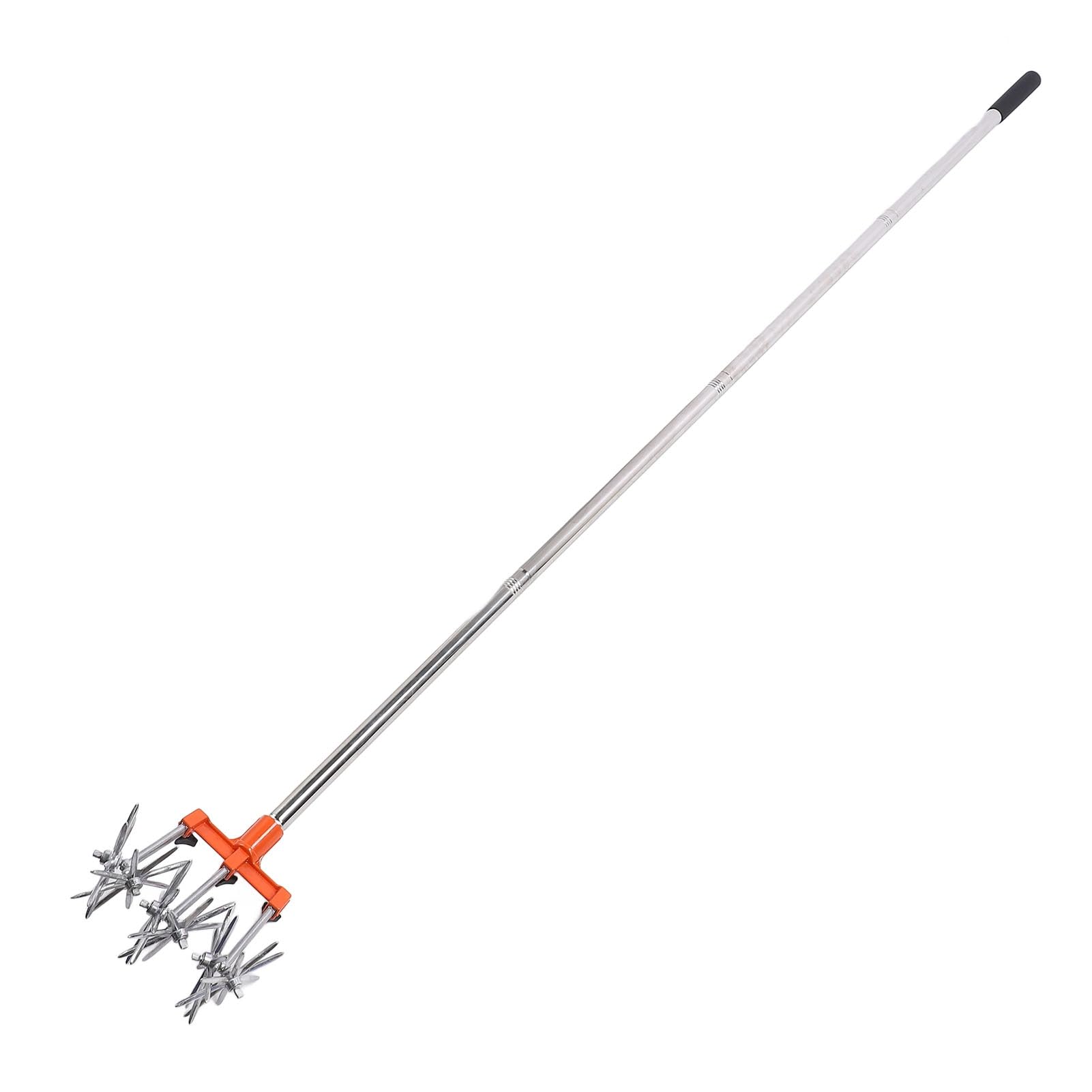 Jectse Sarcleuse Rotative Manuelle avec Dents en Acier Inoxydable et Manche