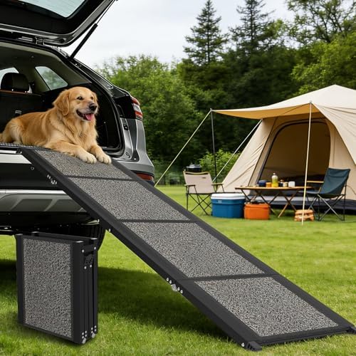 Dog Ramp for Car 63" x 17", Folding Pet Ramp for Large Dogs with ...
