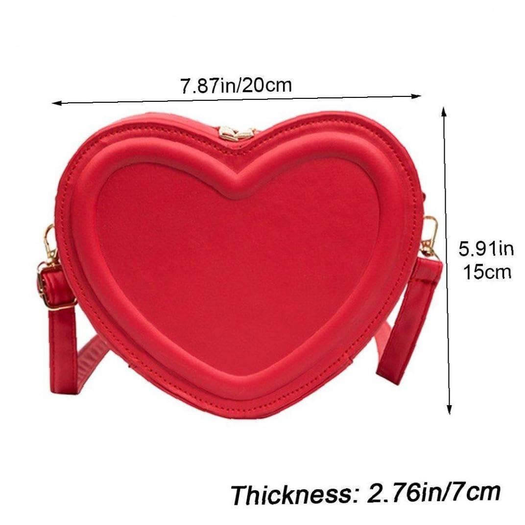 Amazon.co.jp: ショルダーバッグ 斜め掛け ハート形 可愛い ソリッド