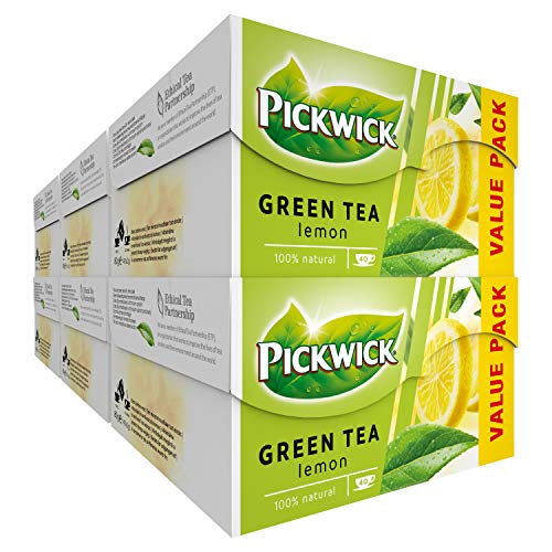 Pickwick Green Tea Lemon met Groene Thee en Citroen (240 Theezakjes, 100% Natuurlijk), 6 x 40 Zakjes - Afbeelding 4