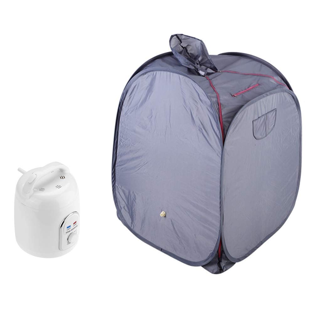 OUKA Portable Sauna, 1.5L Sauna Steamer or Home Personal Spa,Portable Indoor Sauna Spa Dredging the Meridians,Increasing Blood Circulation, Reducing Fatigue and Detoxifying(UK Plug)