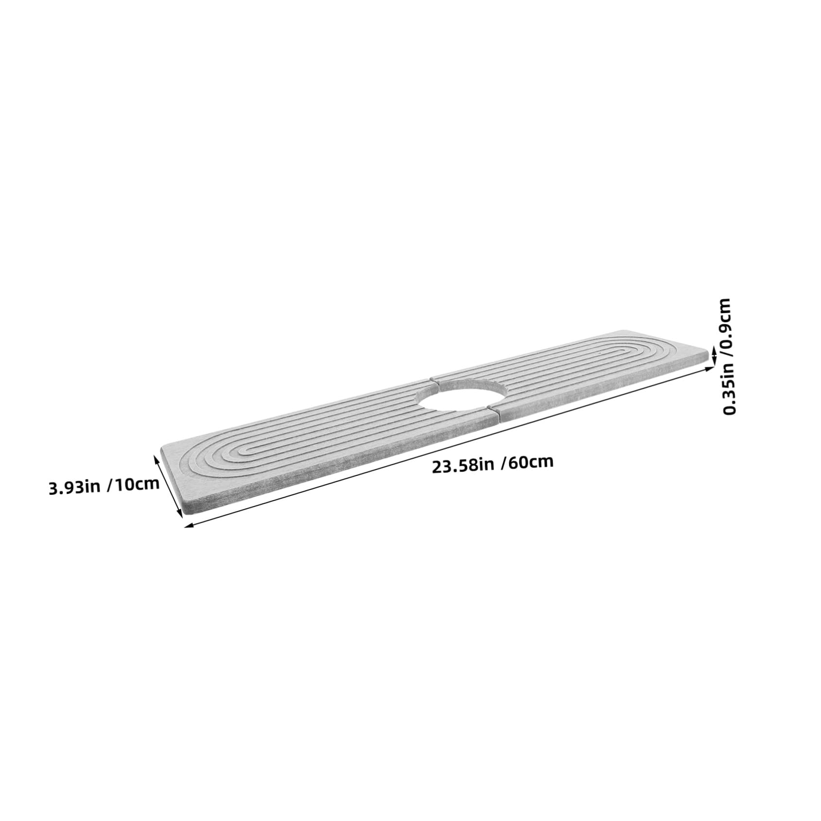 lavello splash guard per il bagno tappeti protettori del lavello della cucina della cucina tappetino protettivo Light Grey