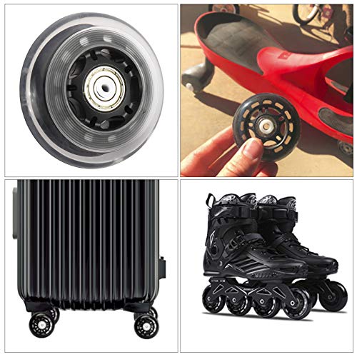 Xmsound 8Pack 70Mm 82A, 76Mm 84A Roller Blade Wheels, Roller Skating Wheels, Inline Skate Wheels Replacement With Bearings (76Mm 84A) #TOP2