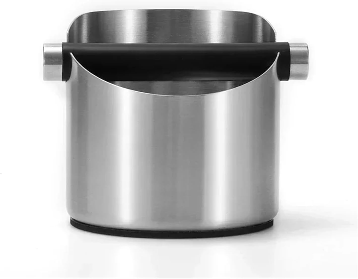 MeLphi Stainless Steel Coffee Grounds Box bar Espresso Machine Knocking Grounds Box Home mini Tea Grounds Bucket Barista Tools(Silver)