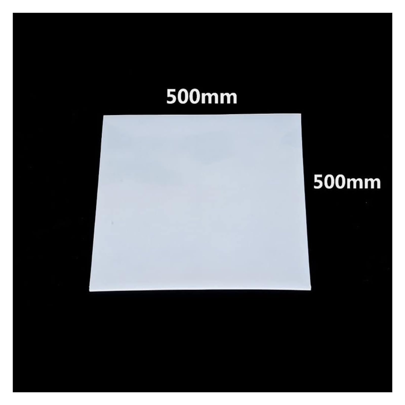 strapazierfähige Unterlage, Silikon-Silikon, 500 x mm, durchsichtig, durchscheinend, Plattenmatte, hochtemperaturbeständig, Gummiunterlage, 1 Stück(T5mm)