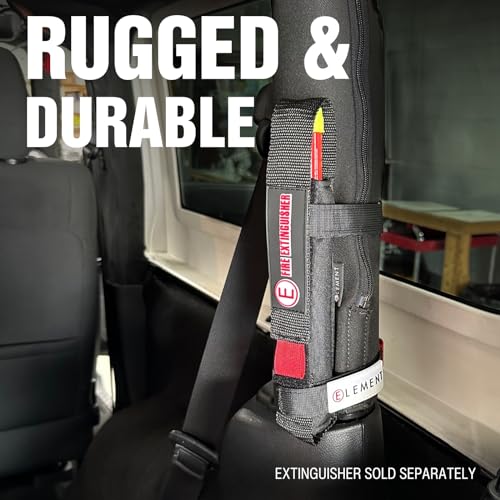 Element Fire Extinguisher Mount, Tactical, Sleeve/Straps, Hook and Loop, Nylon, Black, Element E50 / E100 Extinguishers, Kit - Thumbnail 5