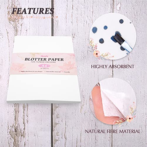 Aboofx 20 Sheets Blotting Paper for Flower Press, Large 8.26 x 11.8 inch A4 Highly Absorbent and Reusable Blotter Papers for Flower Press Herbarium Craft Blotter Paper Sheets Papers Craft Supplies by Aboofx - Image 4