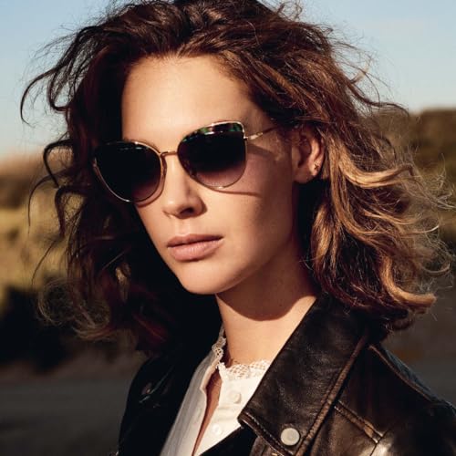 CARFIA Matal Acetate Cateye Polarized Sunglasses for Women UV Protection CA53823