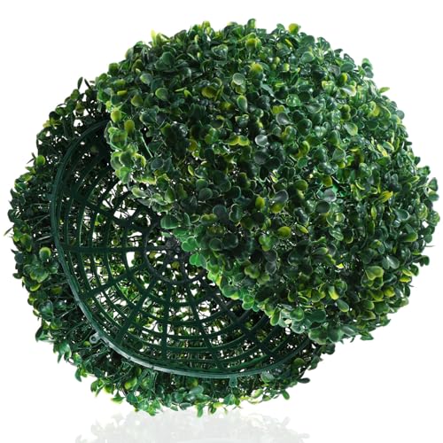 Cabilock Artificial Topiary Ball Decorative Garden Sphere Decoration for Wedding Porch Backyard, Green